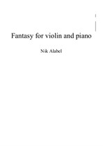 Fantasy for violin and piano