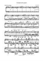 Pequenas variações para piano
